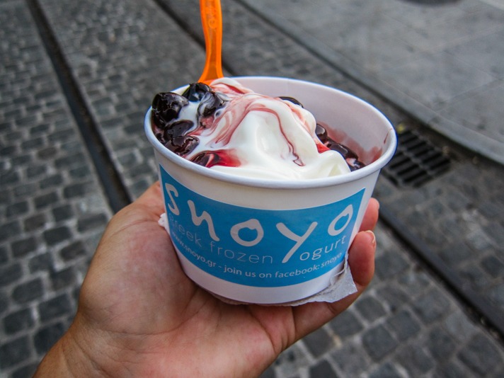 Frozen Greek yogurt