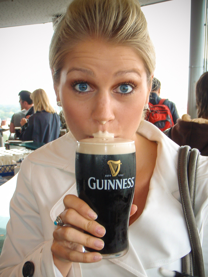 Grabbing a Guinness in Dublin