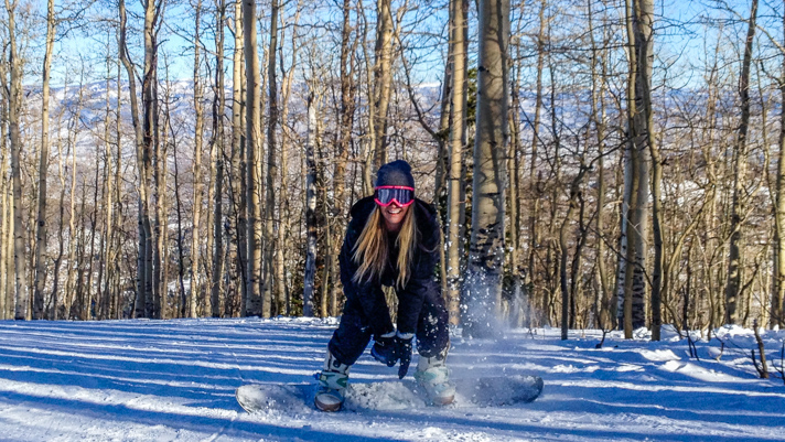 Blonde Snowboarder