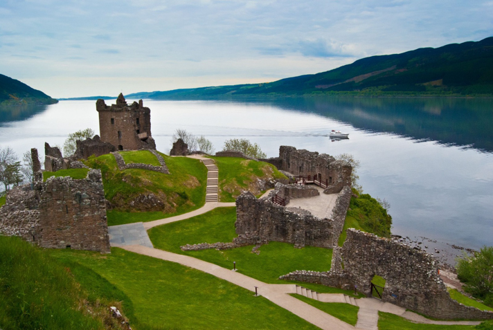 Urquhart Castle at Lock Ness