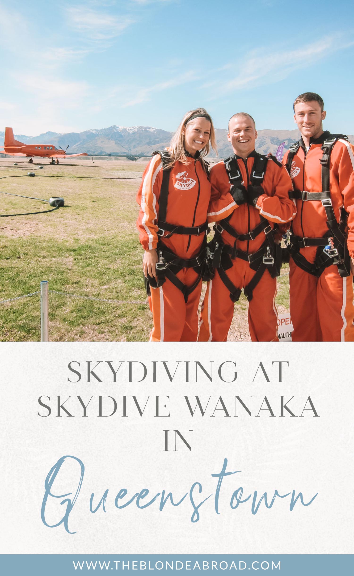 Skydive Wakana Queenstown New Zealand