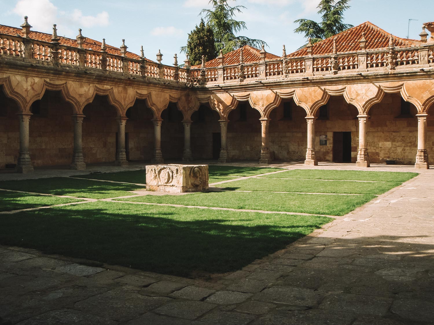 spain salamanca courtyard cloister