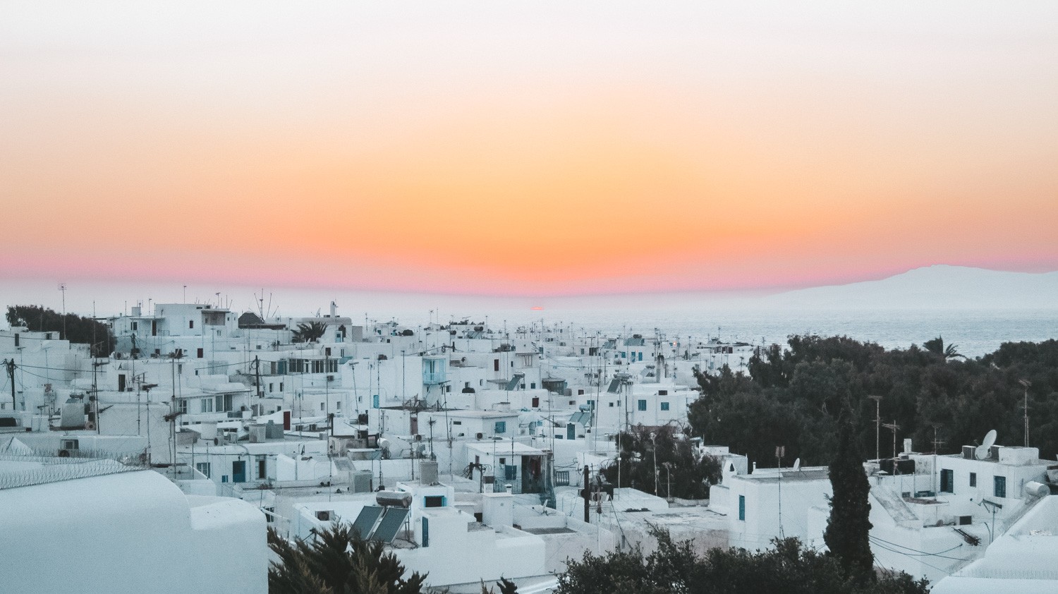 Sunset in Mykonos