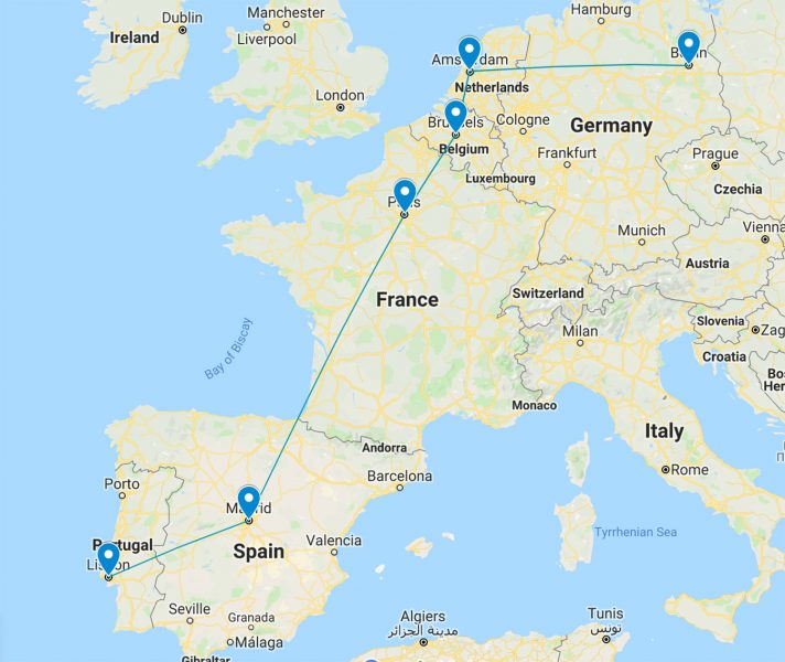 europe countries travel by train