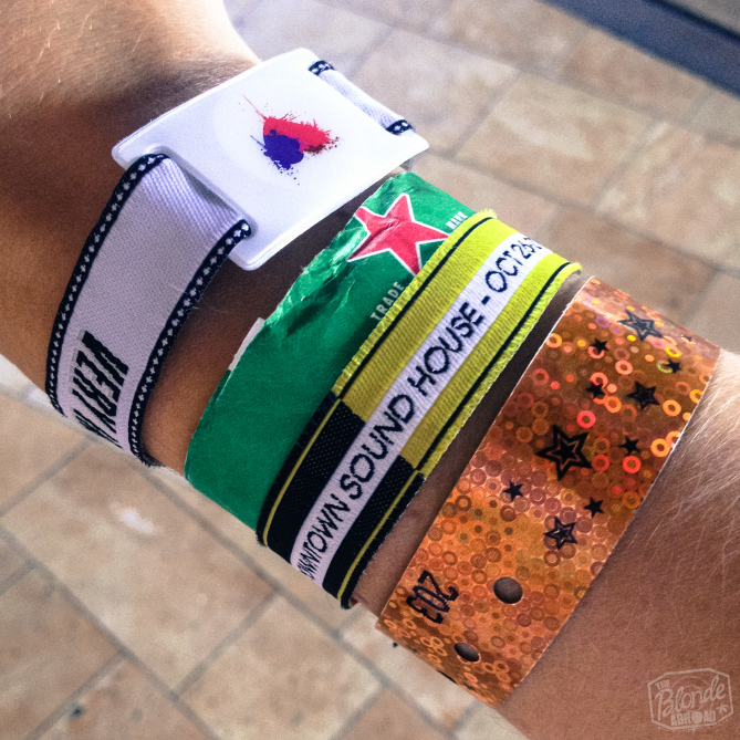 The old familiar feeling of festival wristies