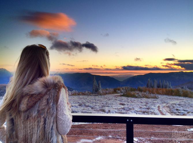 A Summit Sunset in Eden, Utah