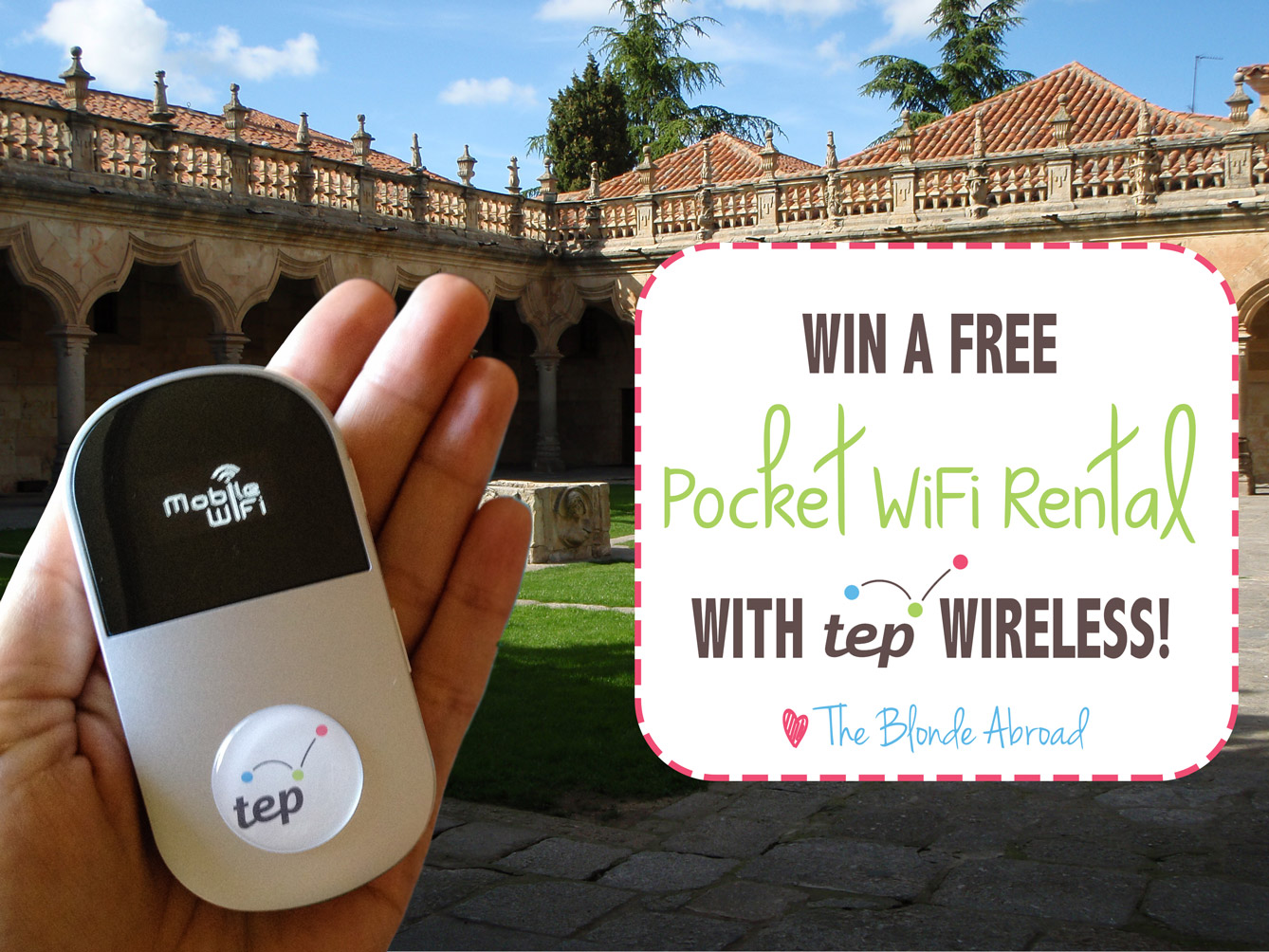 Win a FREE Pocket WiFi Rental with Tep Wireless! • The Blonde Abroad