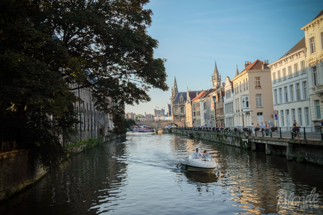 The beautiful waterways in Ghent