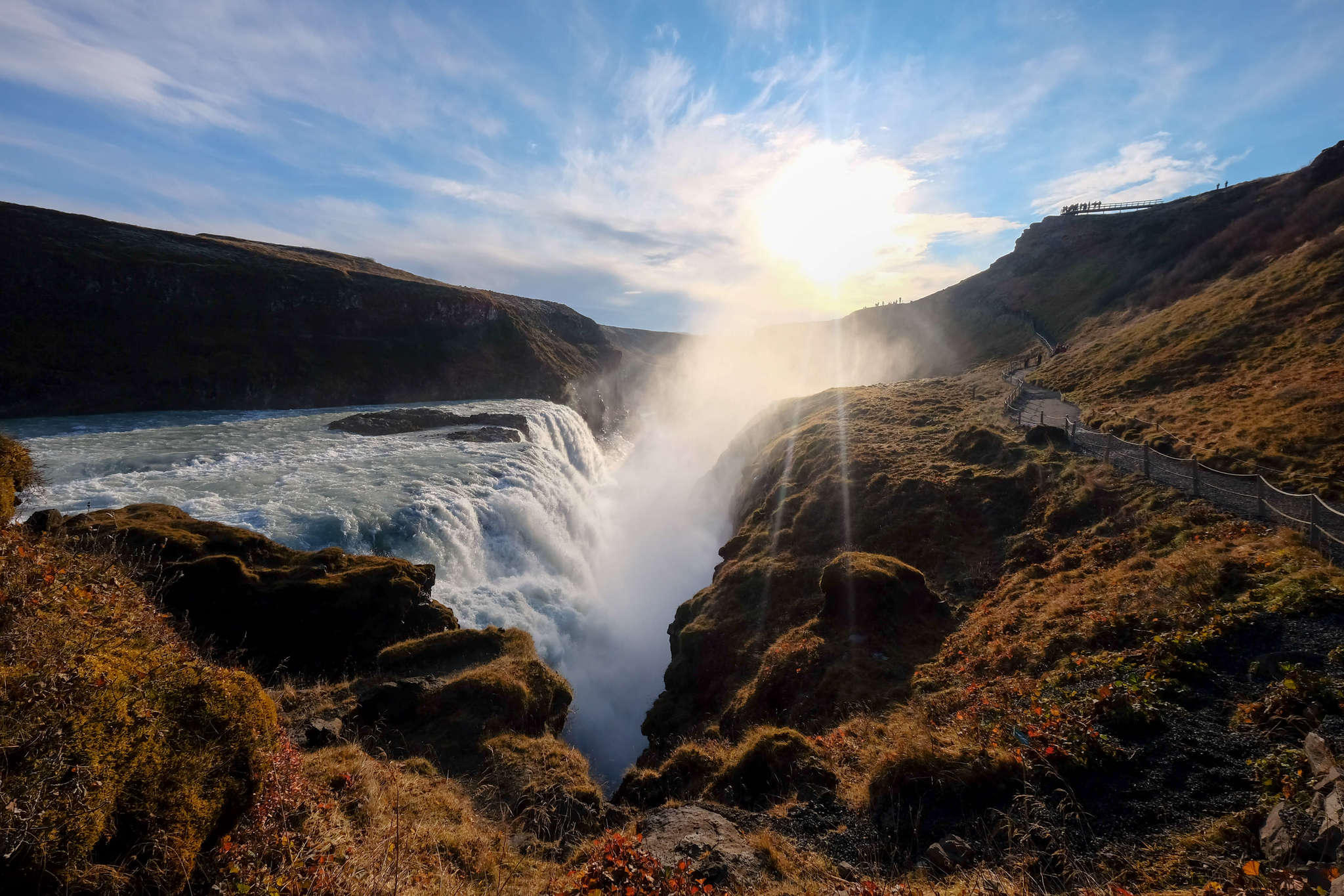 Gullfoss Waterfall in Iceland