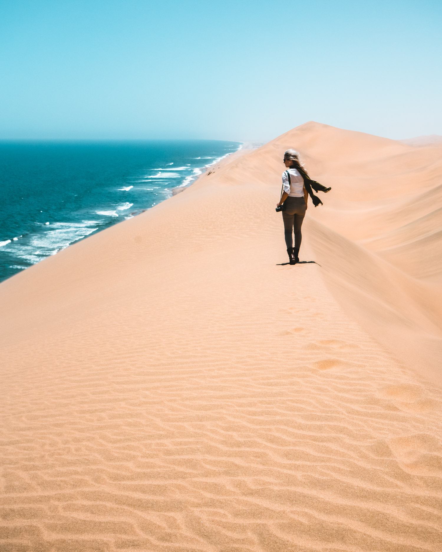 Blonde in Namibia