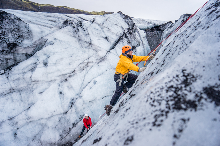 Ice climbing Iceland