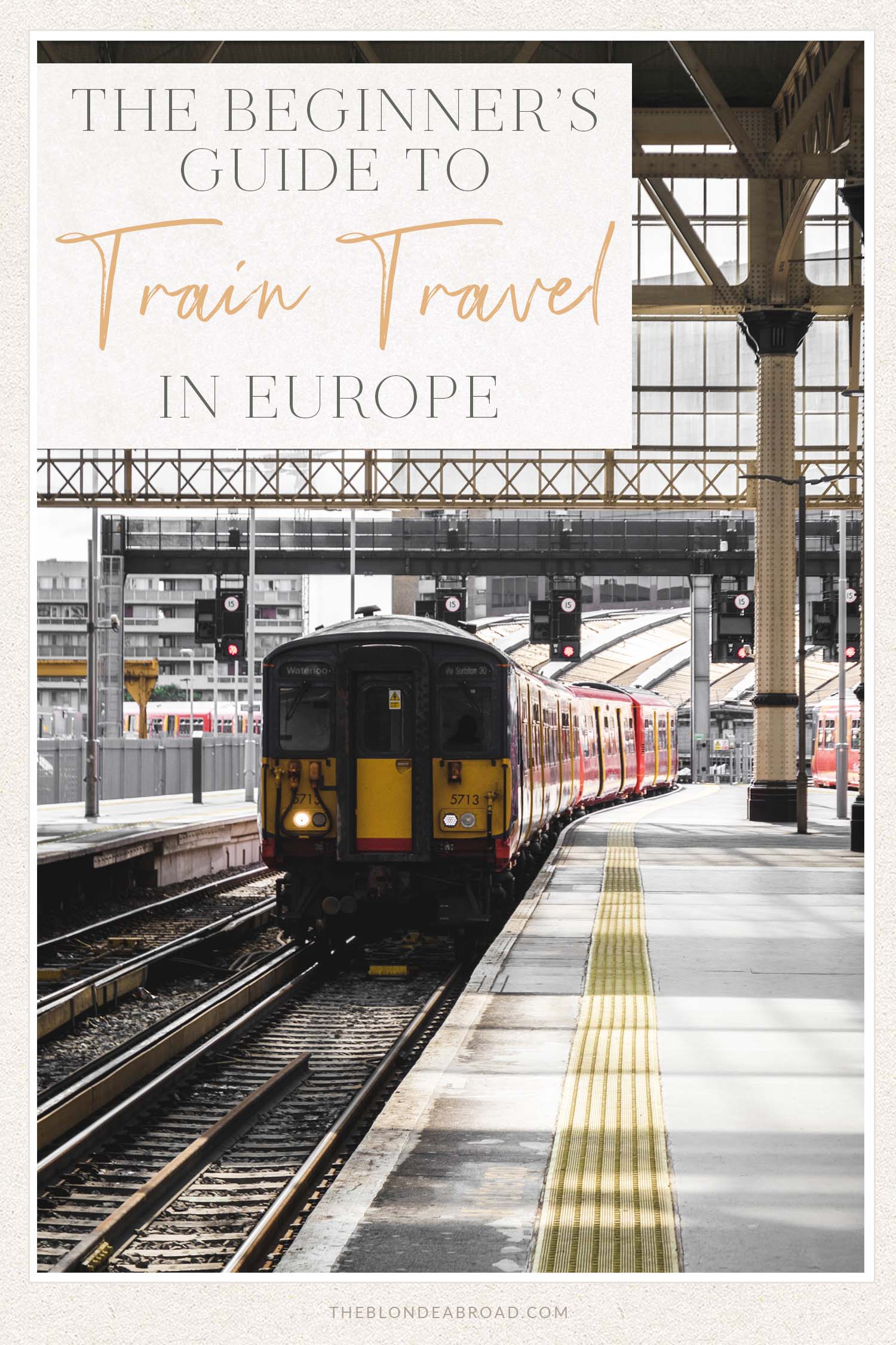 TRAIN TRAVEL IN EUROPE