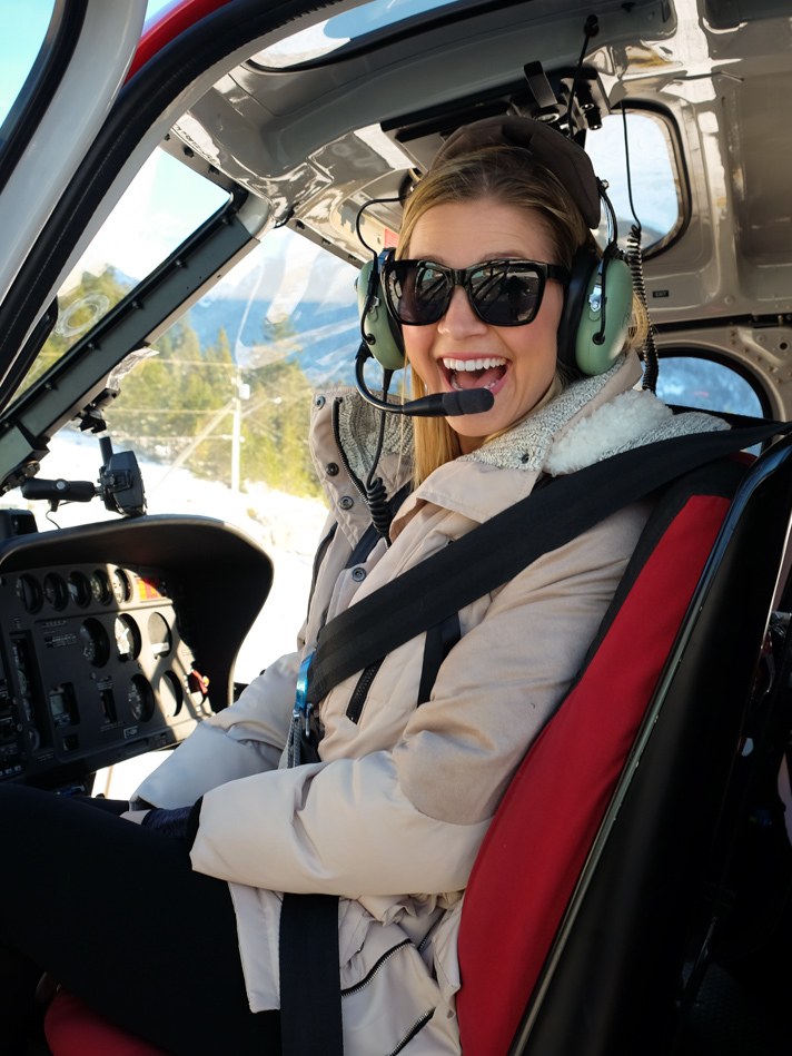 Helicopter ride in Whistler