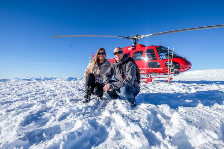 Helicopter ride in Whistler