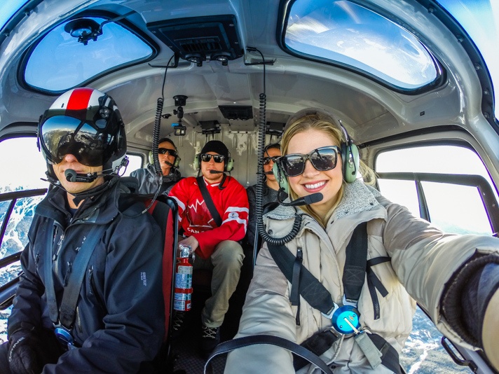 Helicopter ride in Whistler