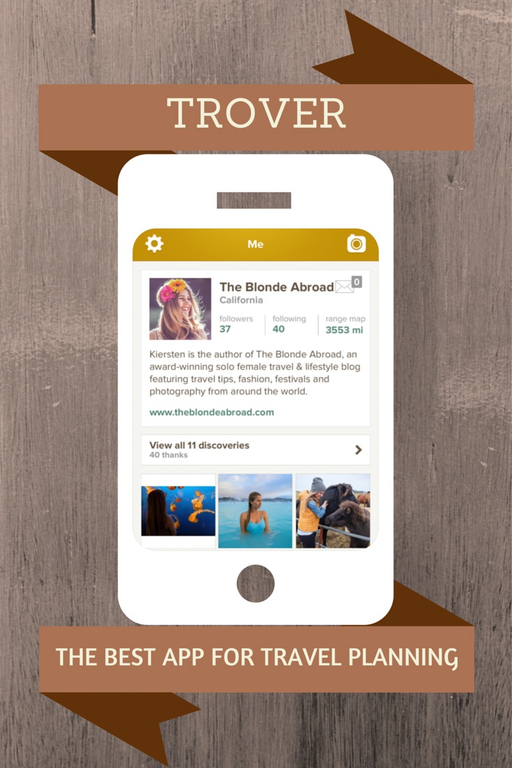 Trover The Best Travel App for Travel Planning