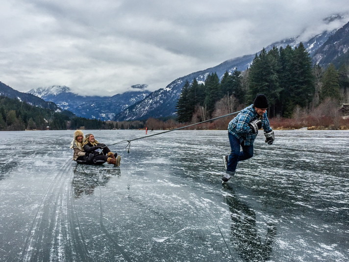 Toboggan in Whistler 