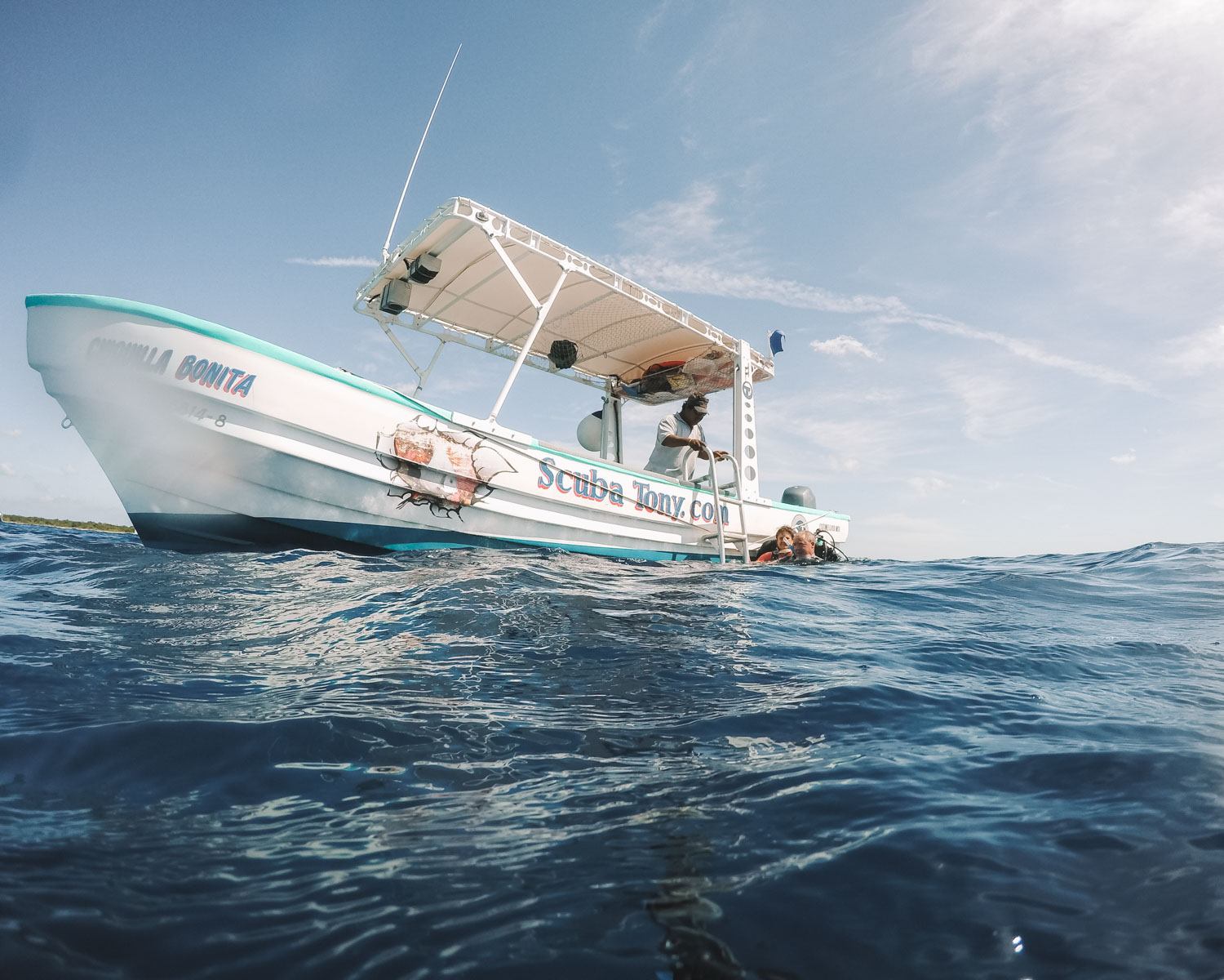 ScubaTony Boat in Cozumel