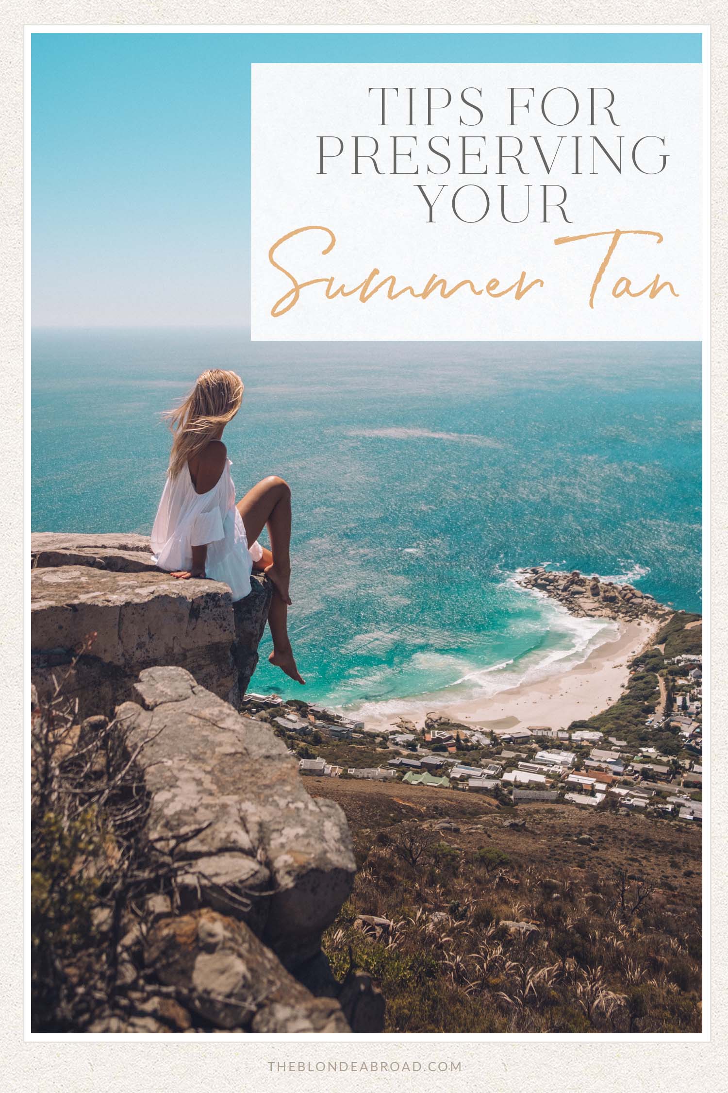 Tips for Preserving Your Summer Tan