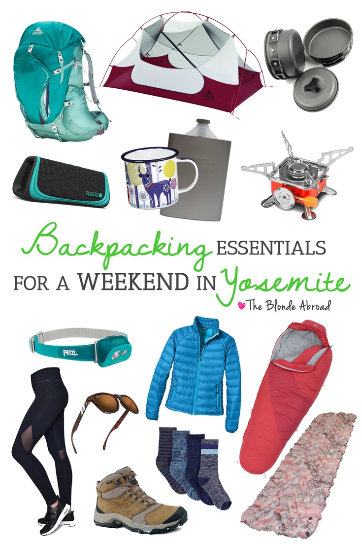 Backpacking Essentials for a Weekend in Yosemite