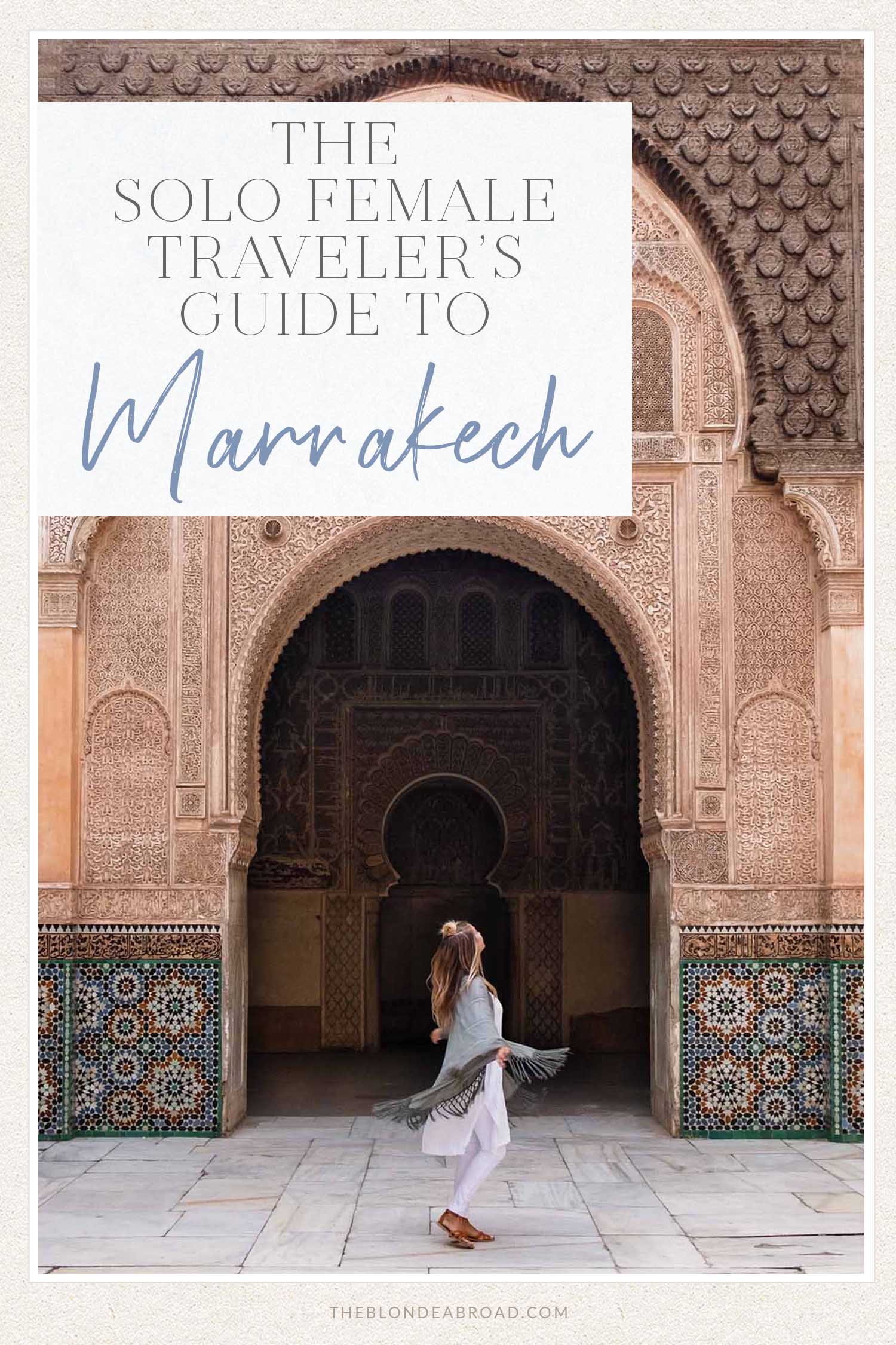 Solo Female Guide Marrakech