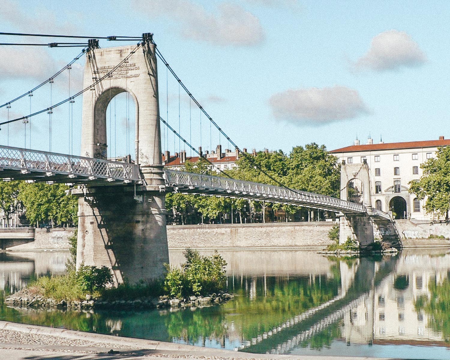 rhone river in lyon