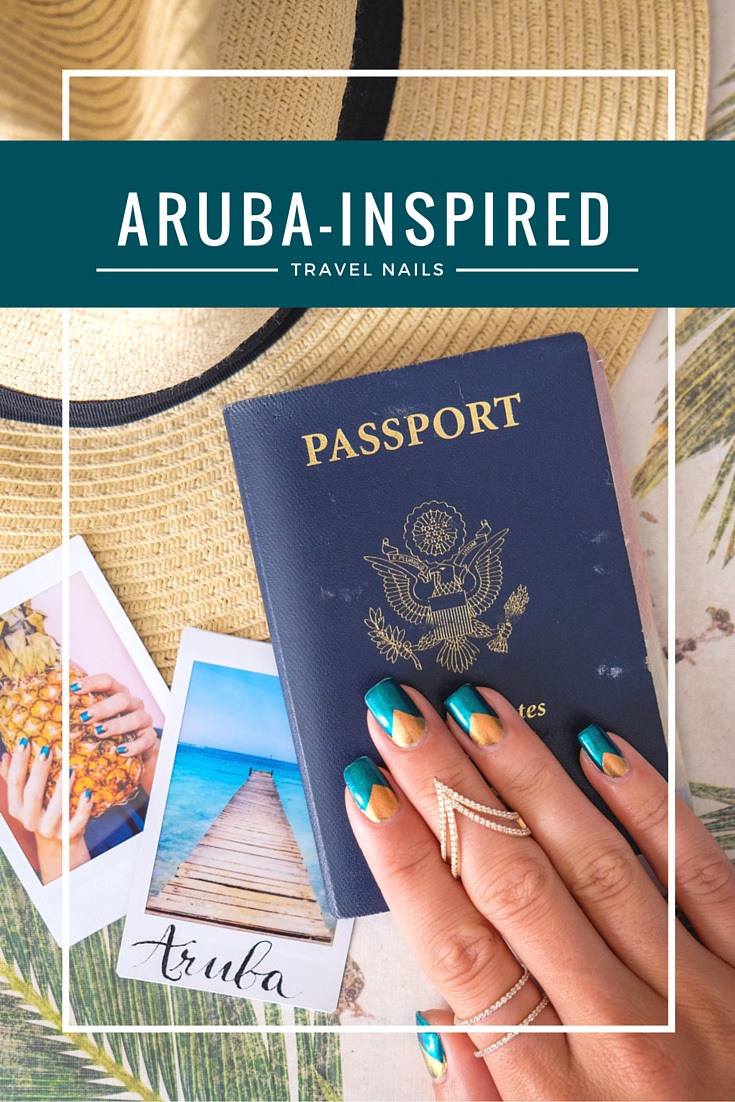 Aruba Inspired Travel Nails