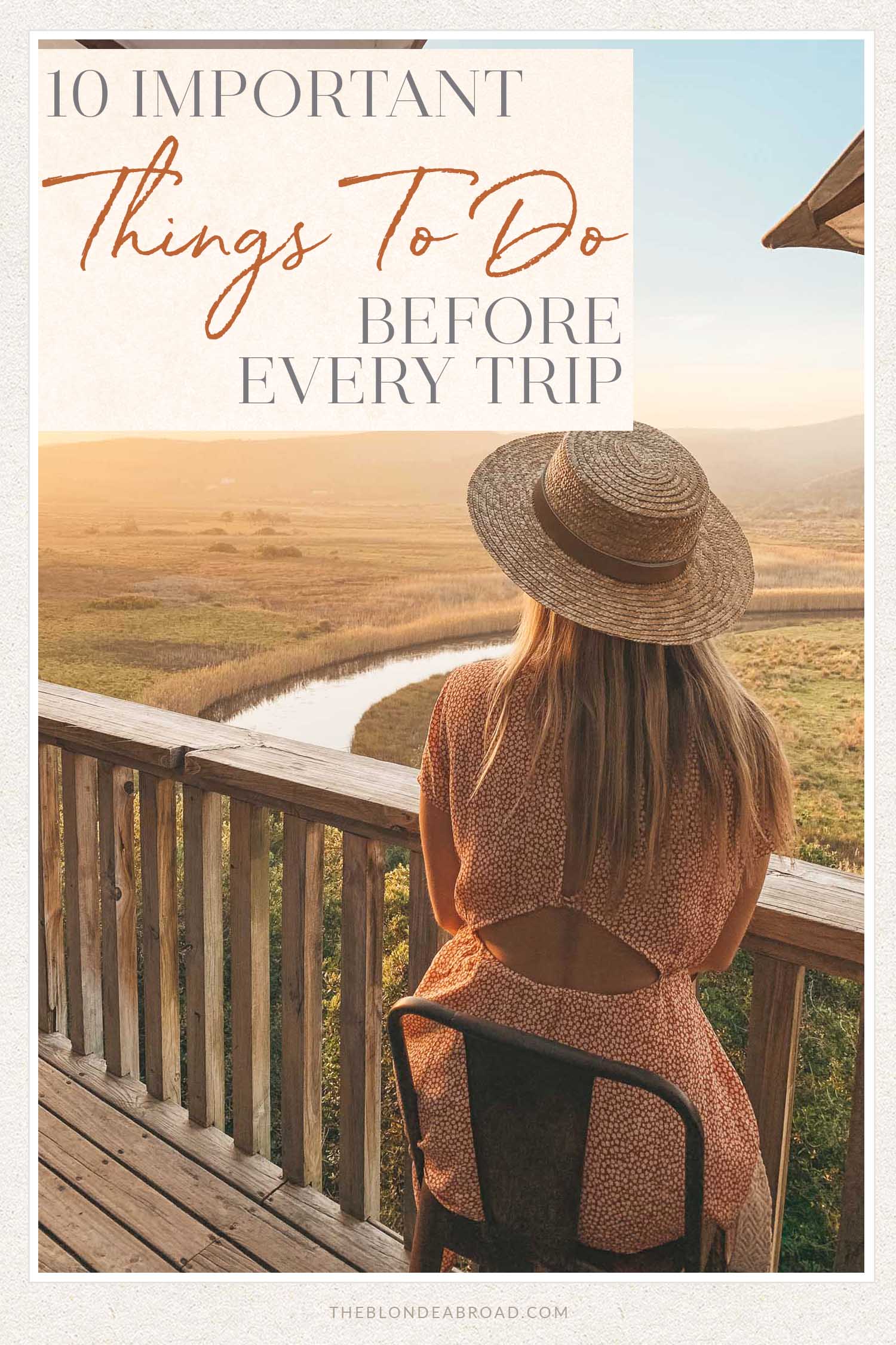 10 Important Things to Do Before Every Trip