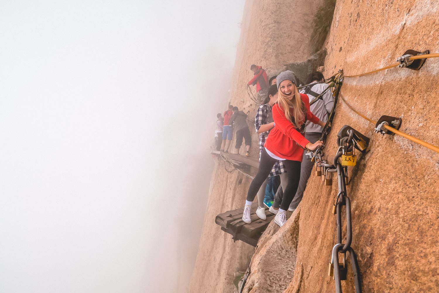 Blonde in China