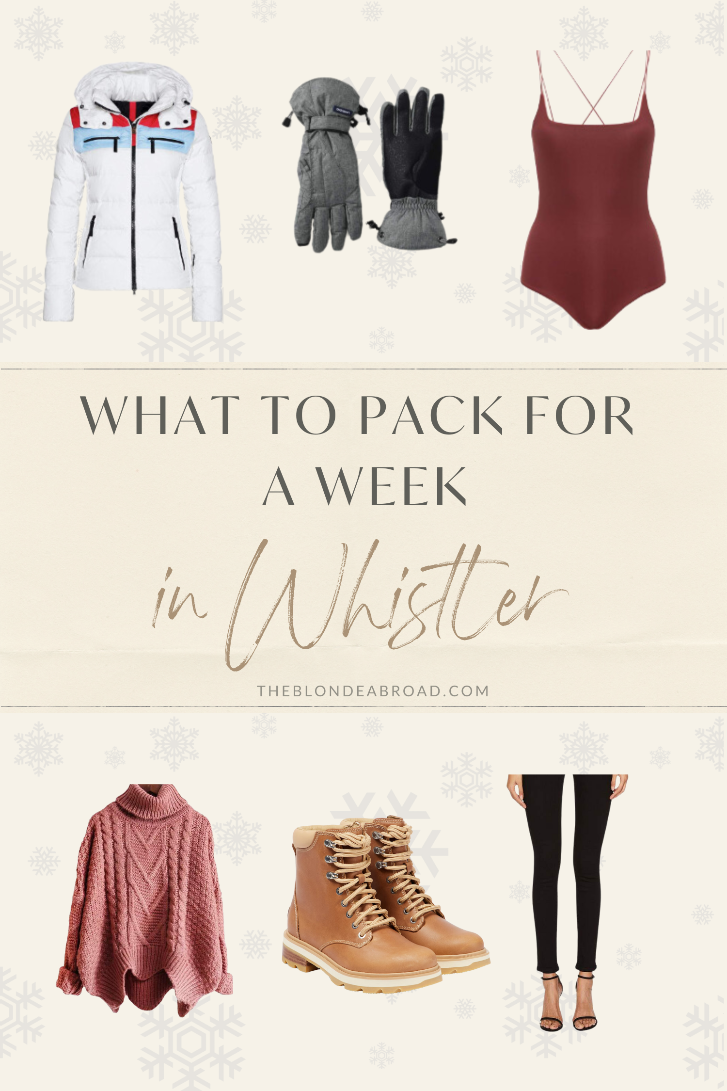 What to Pack for a Week in Whistler