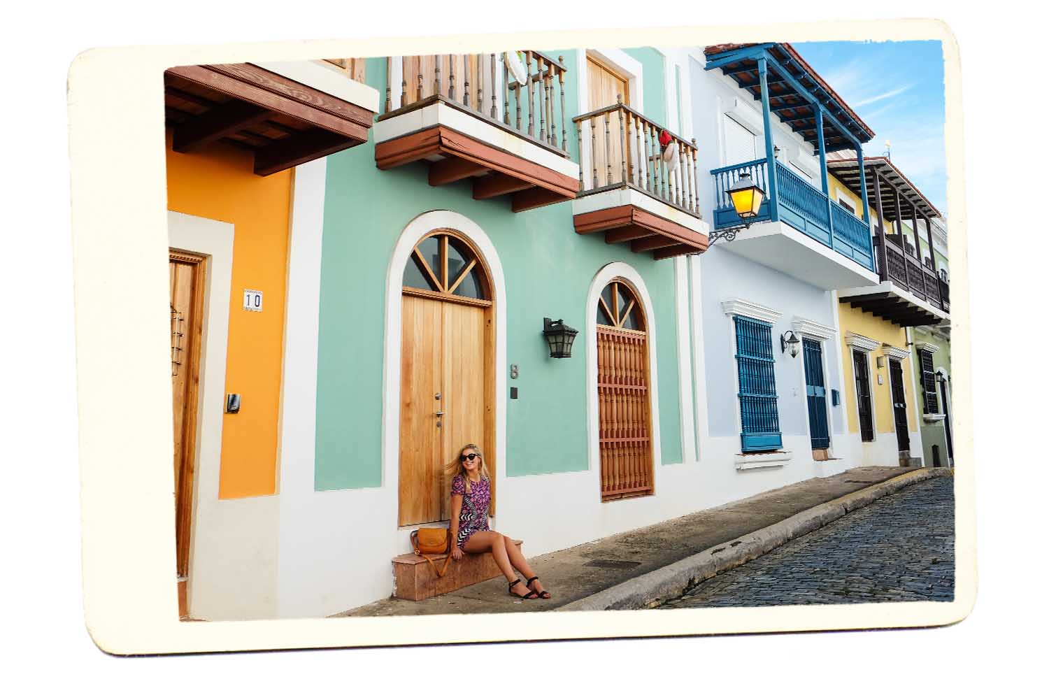 old san juan colorful street