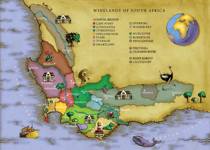 South African Wine - Wine Regions of South Africa