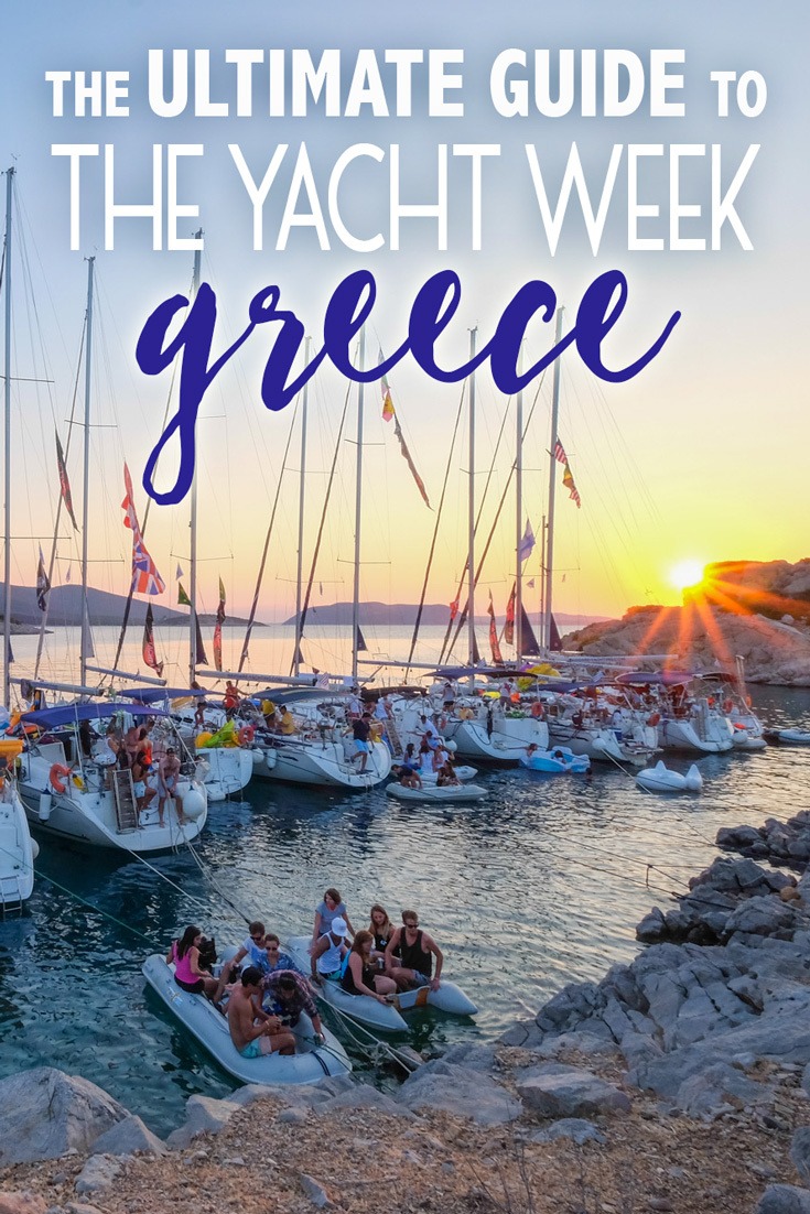 the yacht week greece route