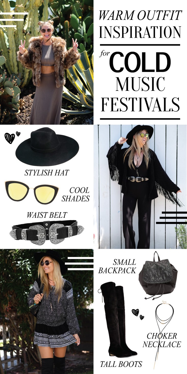 Warm Outfit Inspiration for Cold Music Festivals • The Blonde Abroad