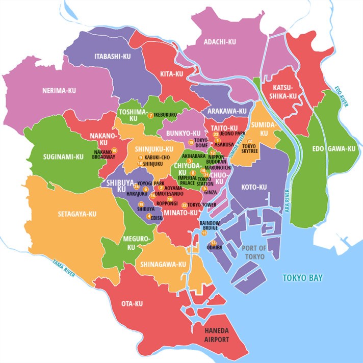 A Quick Guide To Tokyo S Major Districts The Blonde Abroad