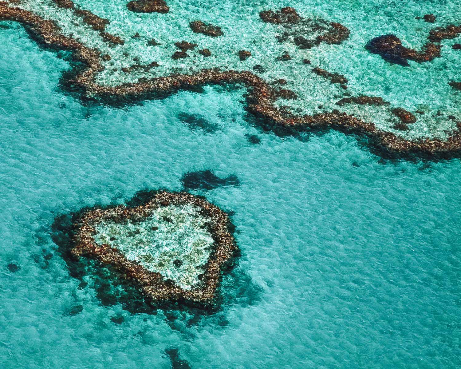 Over Heart Reef, Australia