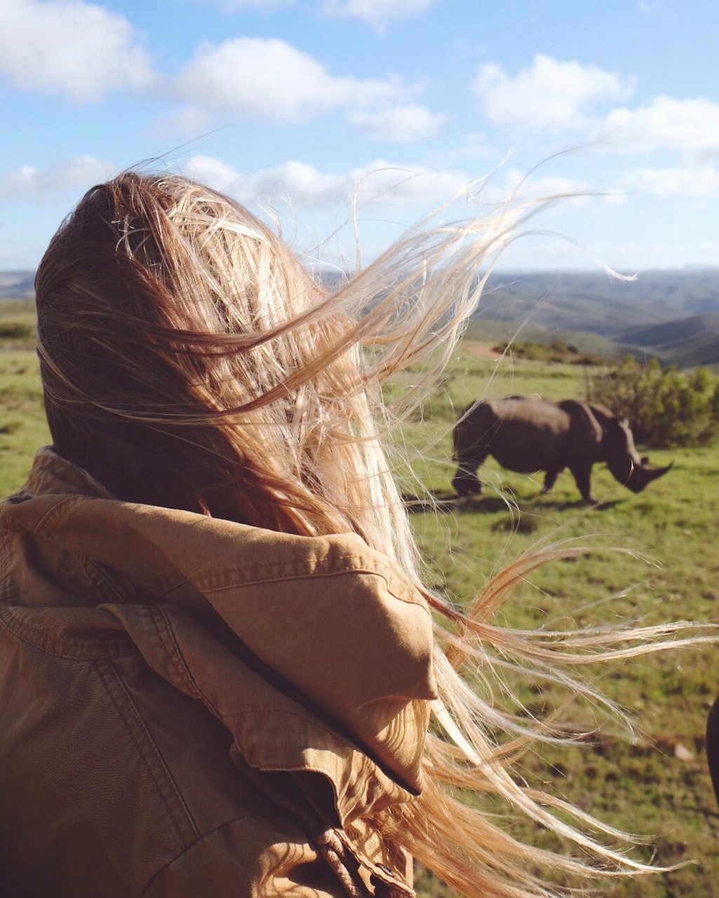 Blonde on Safari