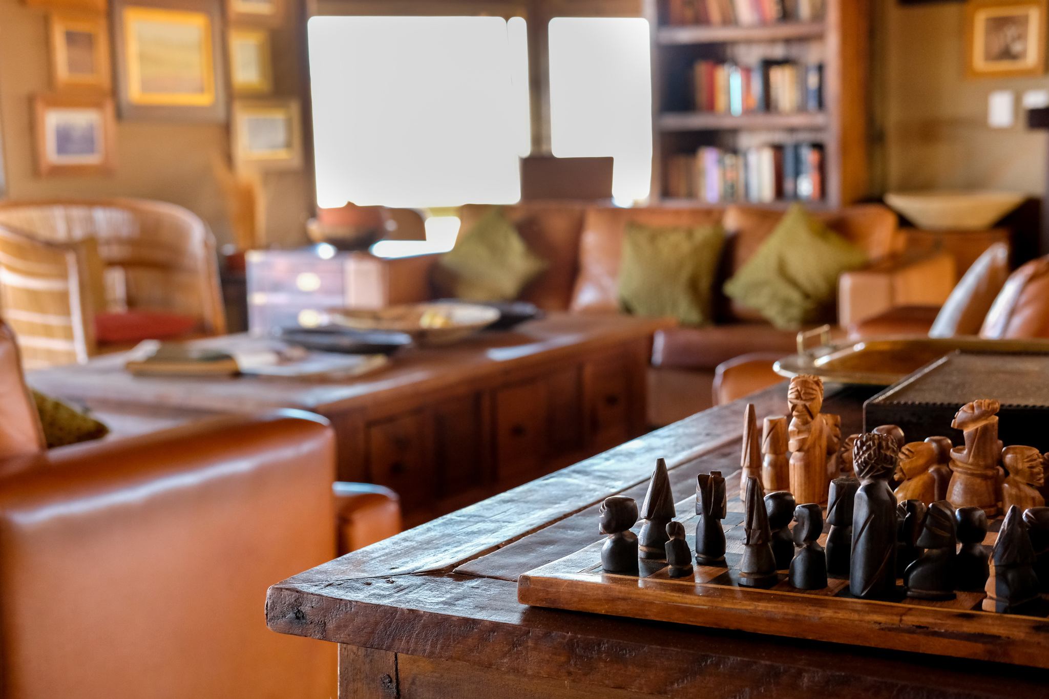 Chess inside wolwedans dunes lodge