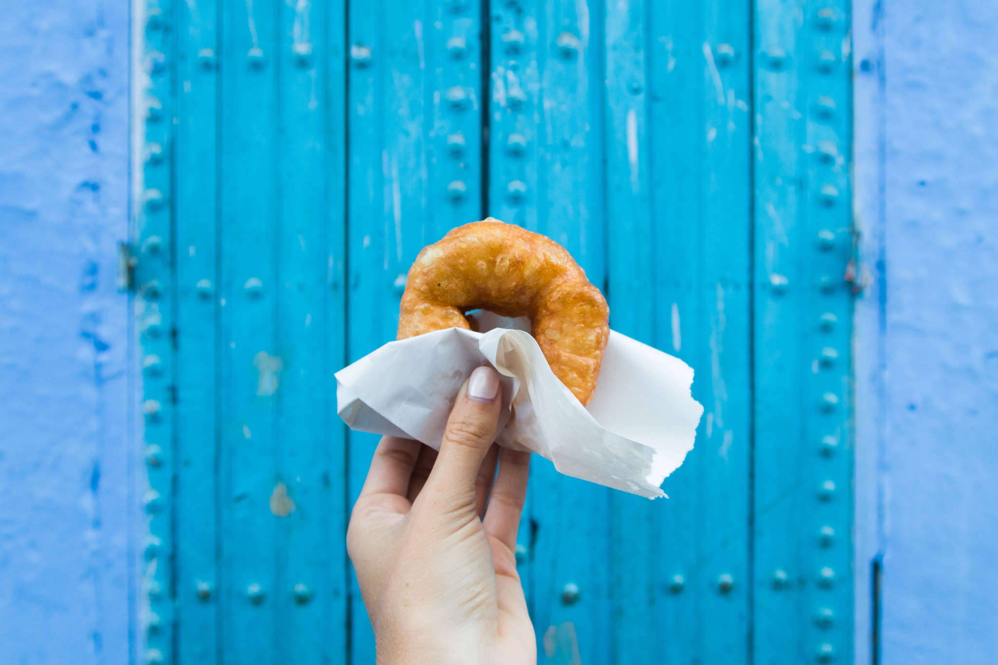 Fried donut in Chefchaouen