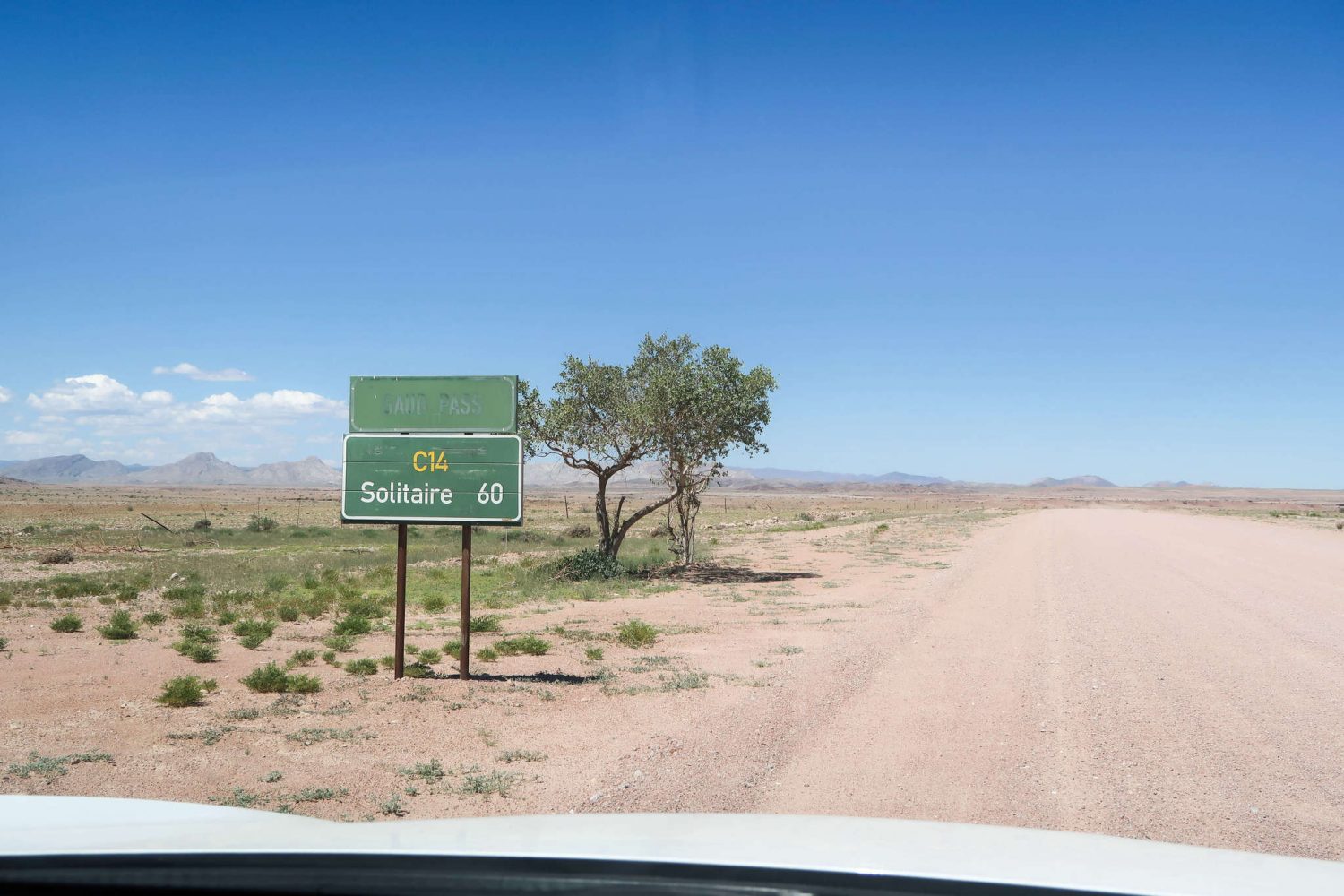 Soltaire Road Sign Namibia