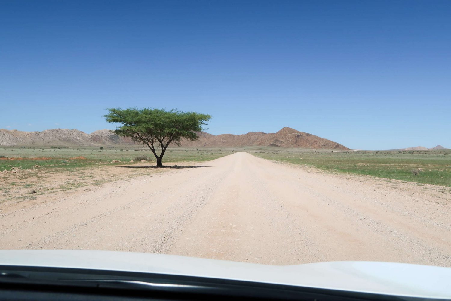 Driving in Namibia