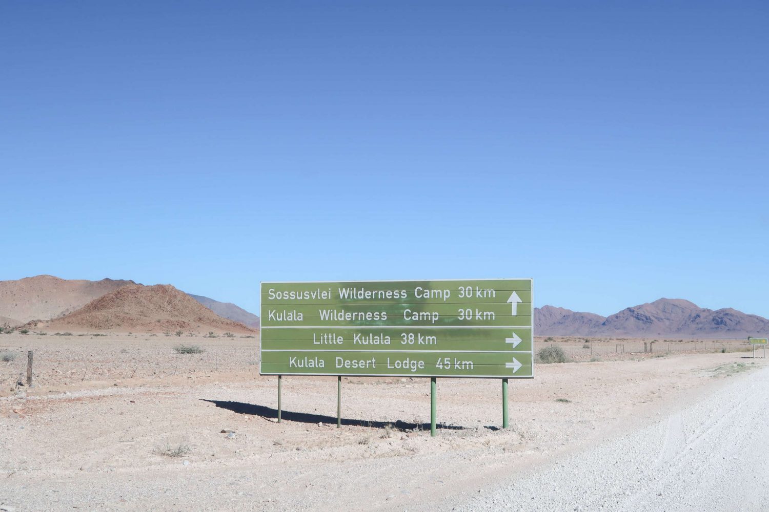 Namibian Road Sign