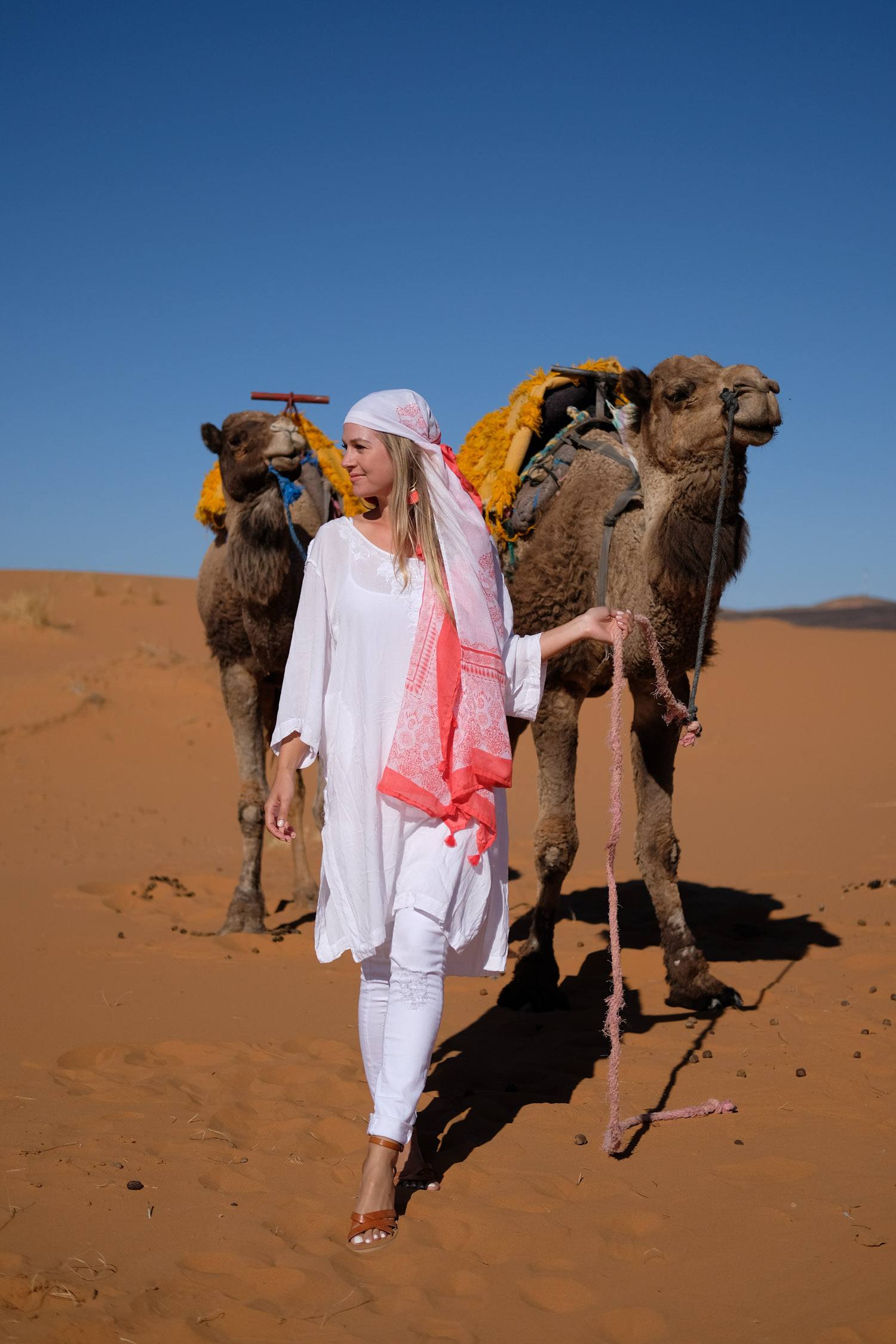 woman travelling to morocco