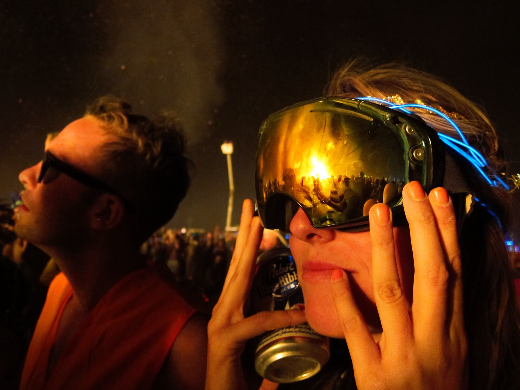 Nighttime at Burning Man
