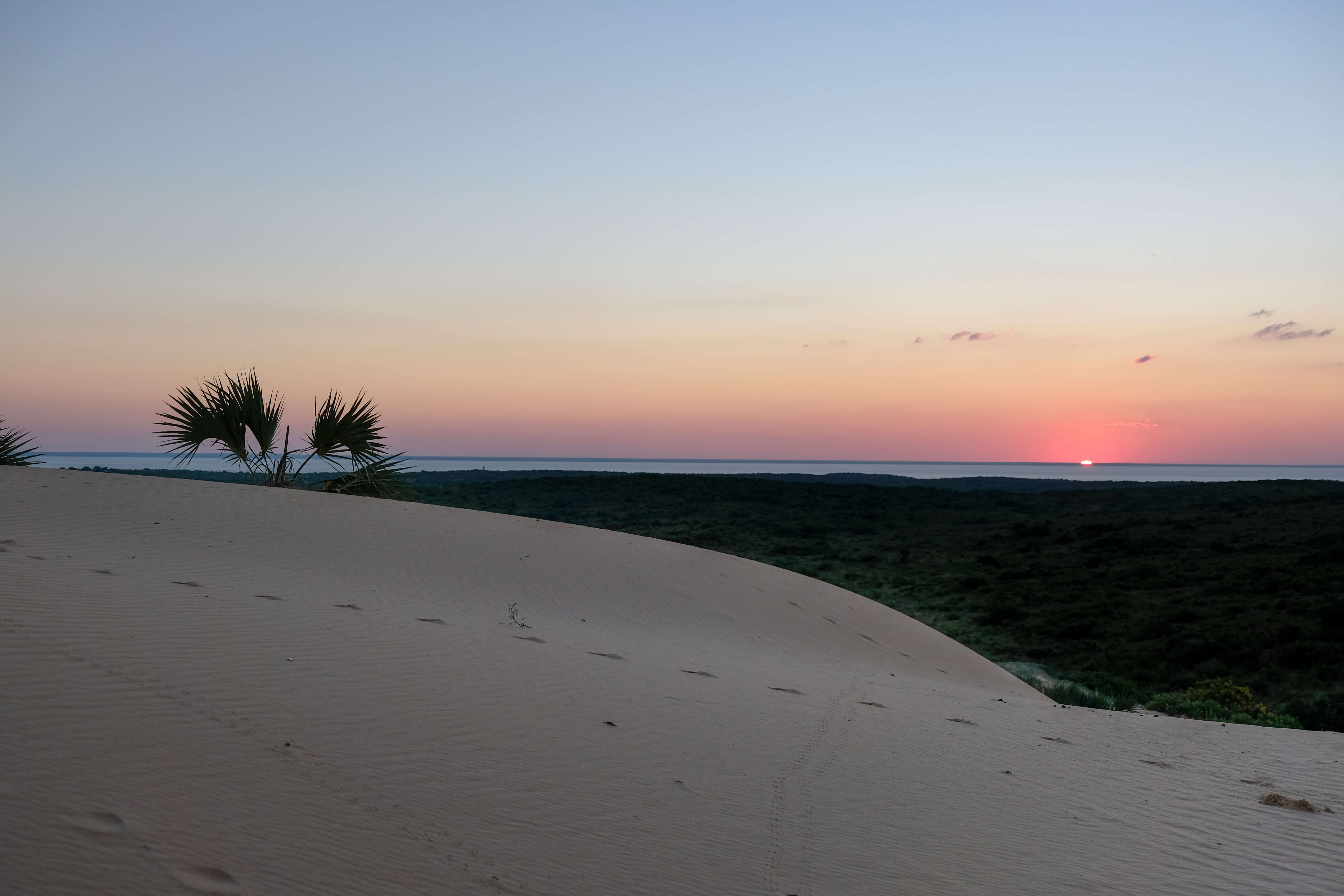 sunset in mozambique