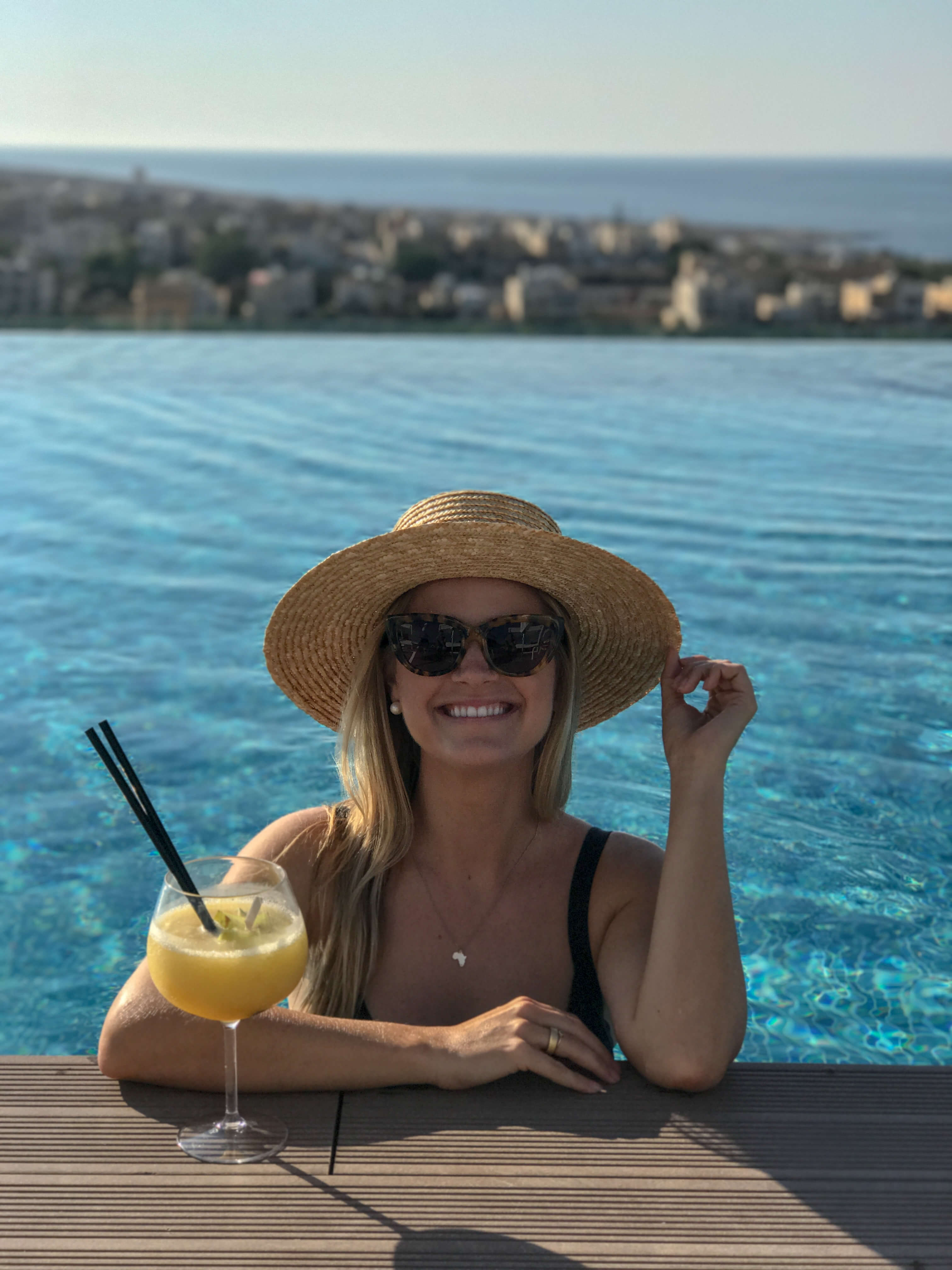 blonde at intercontinental malta pool