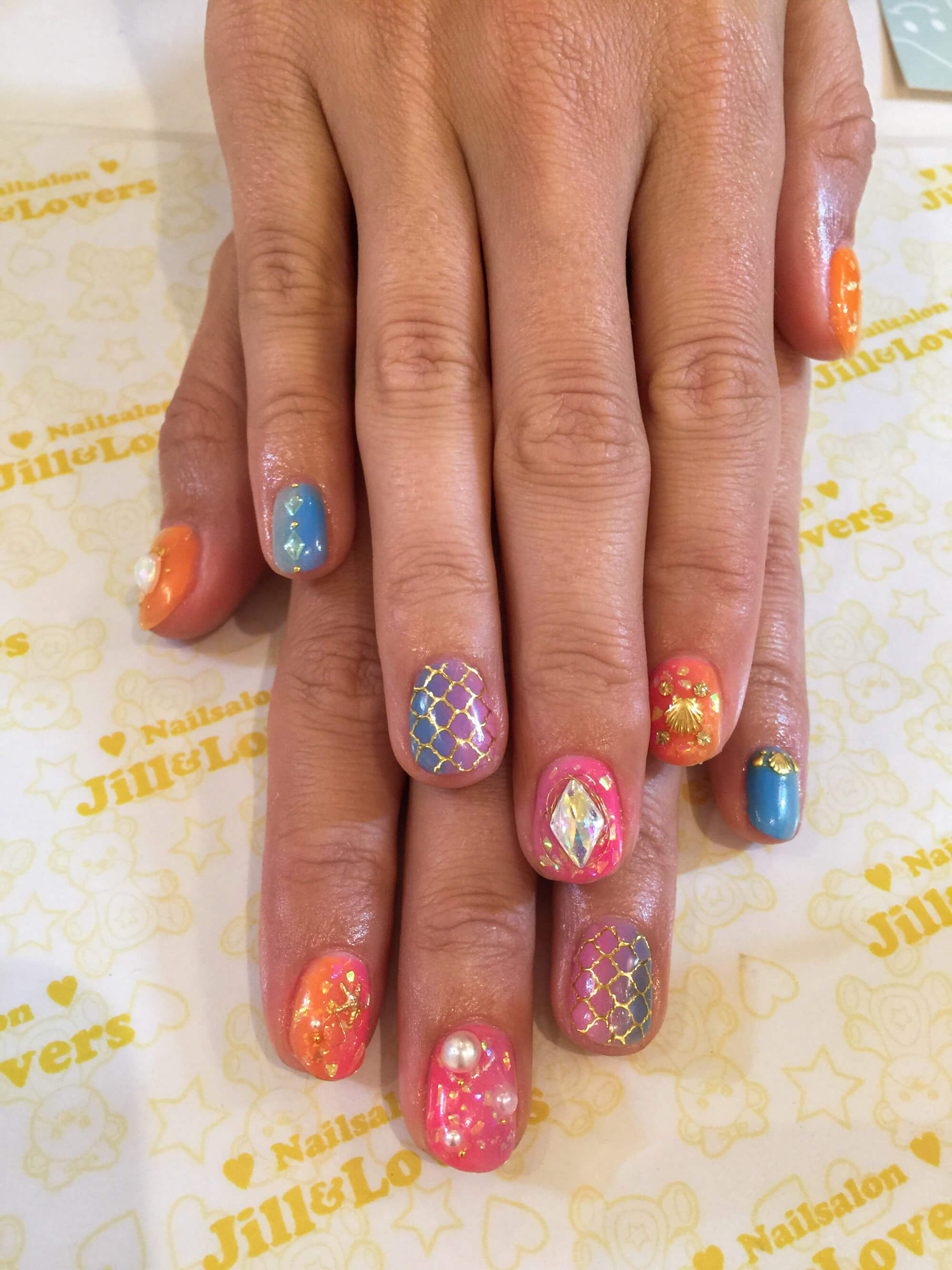 mermaid nails in japan