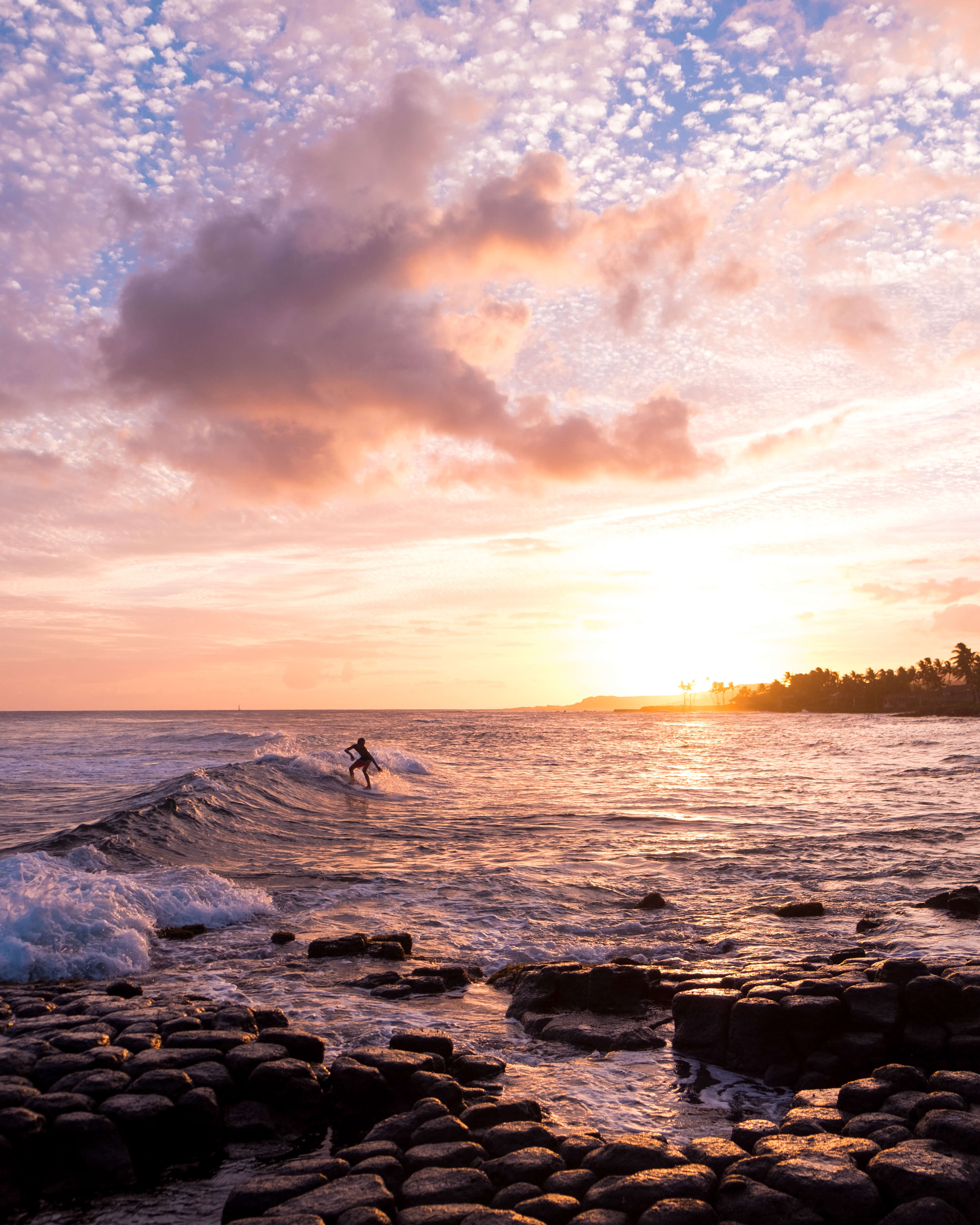 Sunset over Lawai Beach