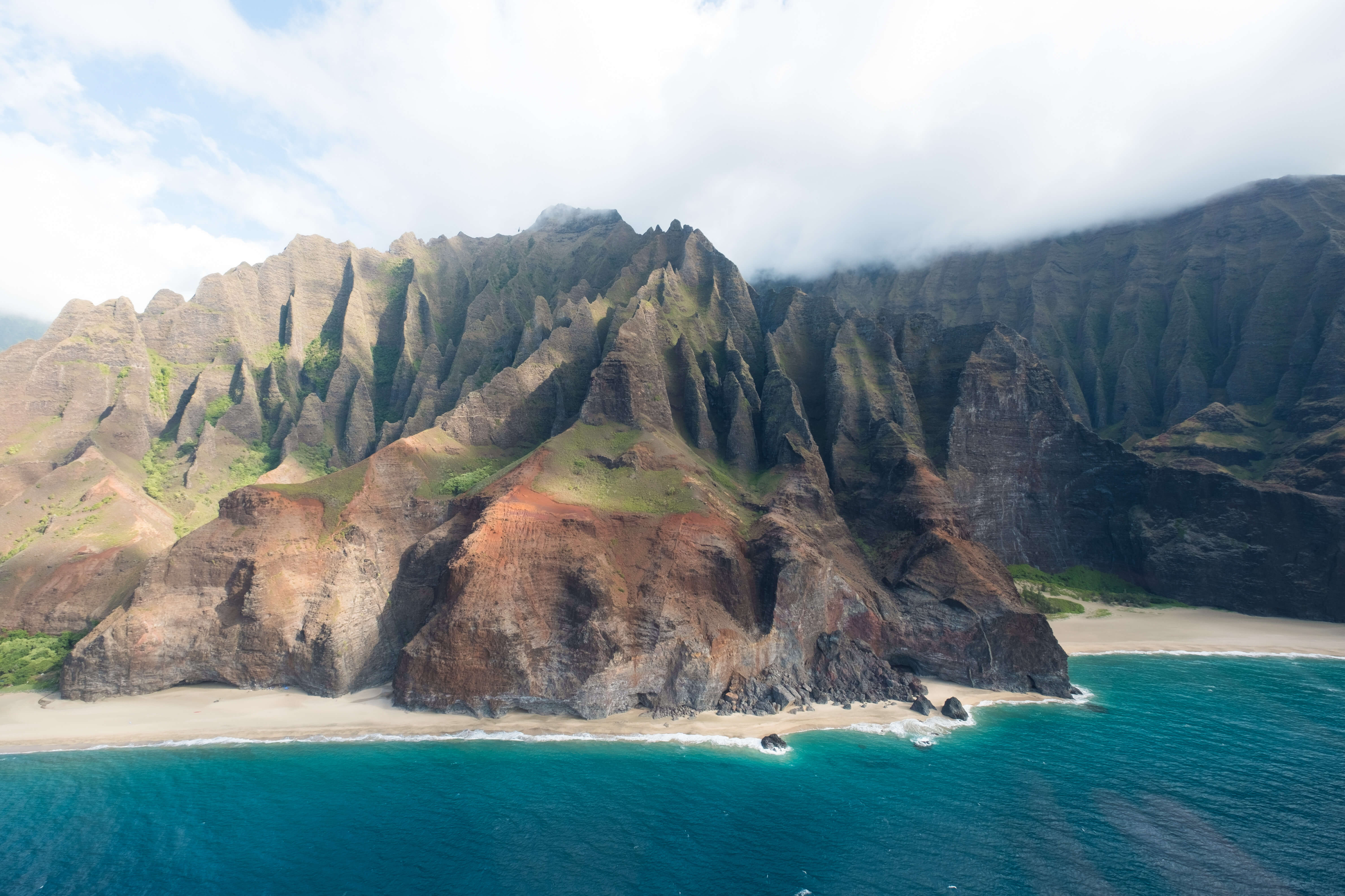 View from Helicopter over Kaua'i