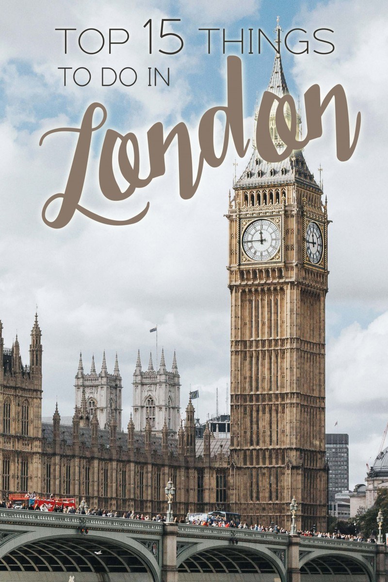 top tourist things to do in london